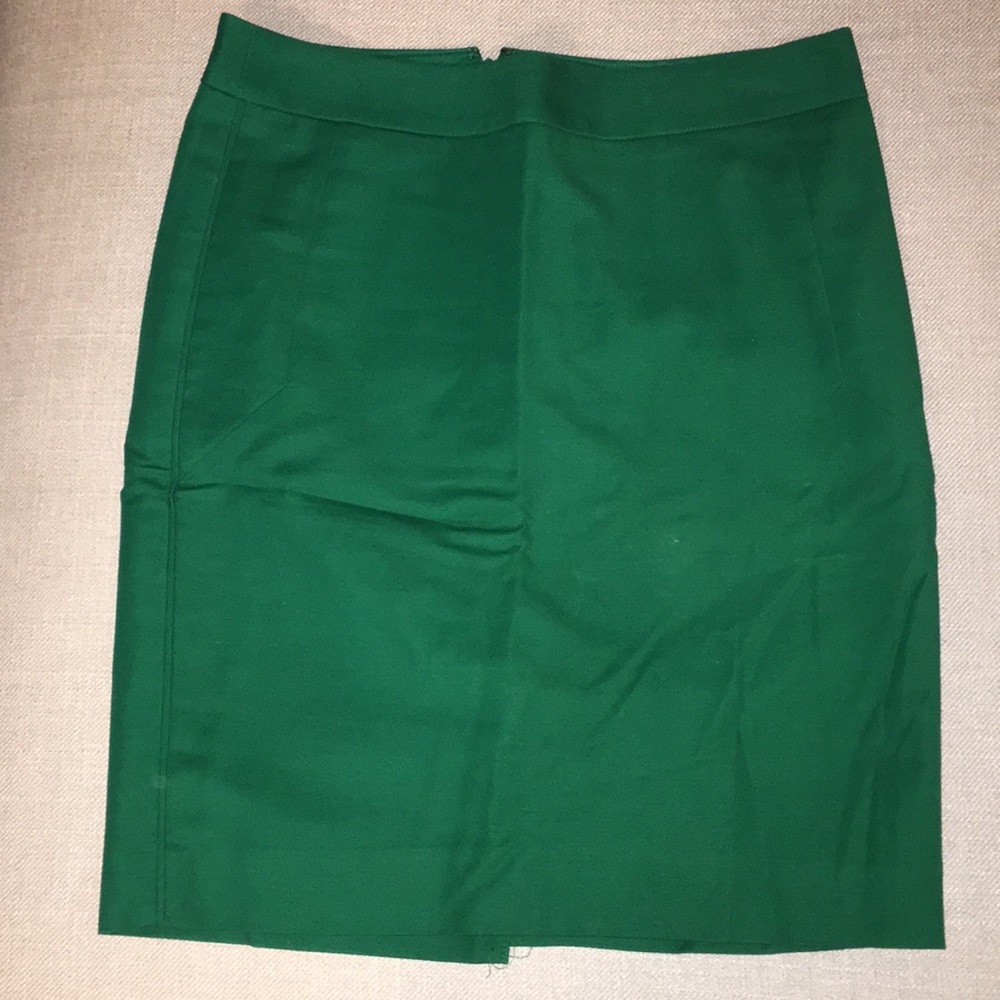 Jade green fitted pencil skirt from The Limited.